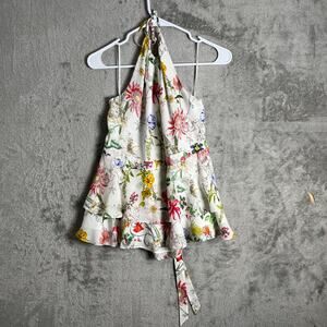 Parker Women's Dawson Sleeveless Low Back Tiered Silk Blouse New